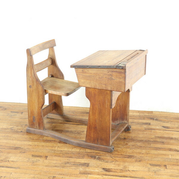 楽天市場】【中古】アンティーク スクールデスク｜天然木 一点物