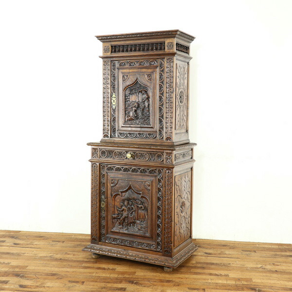 楽天市場】アールヌーヴォー キャビネット 芸術性の高いデザイン 繊細