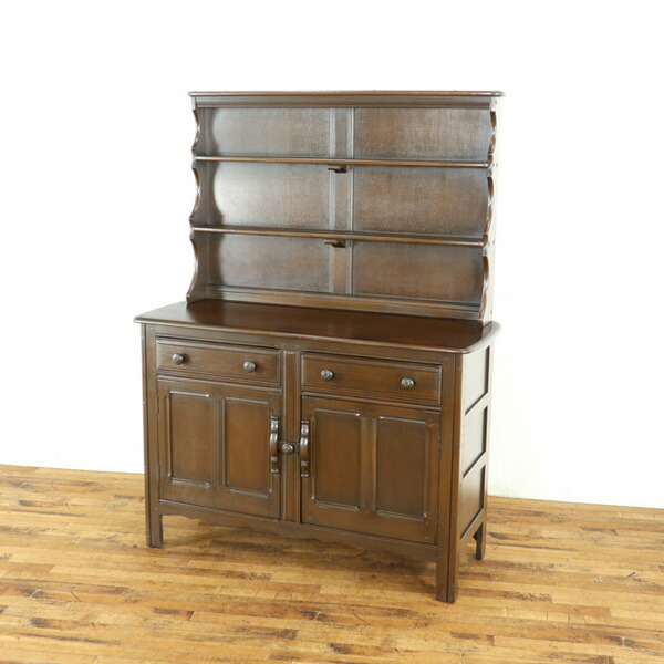 楽天市場】人気 英国 カップボード 横幅広め 収納兼ディスプレイ棚