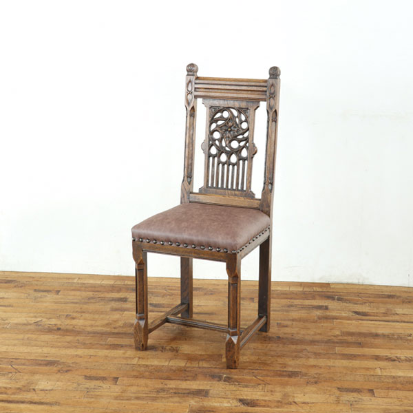 楽天市場】♪アンティークな無垢の家具 PM231 イス チェア 飾り透かし