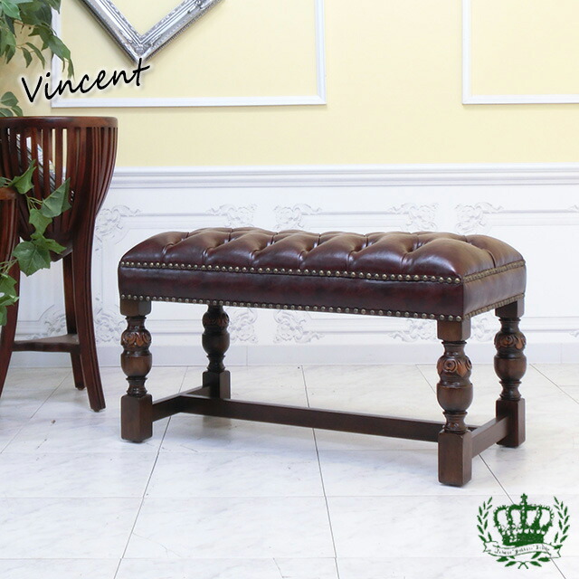 楽天市場】チェスターフィールド スツール オットマン キャスター付き