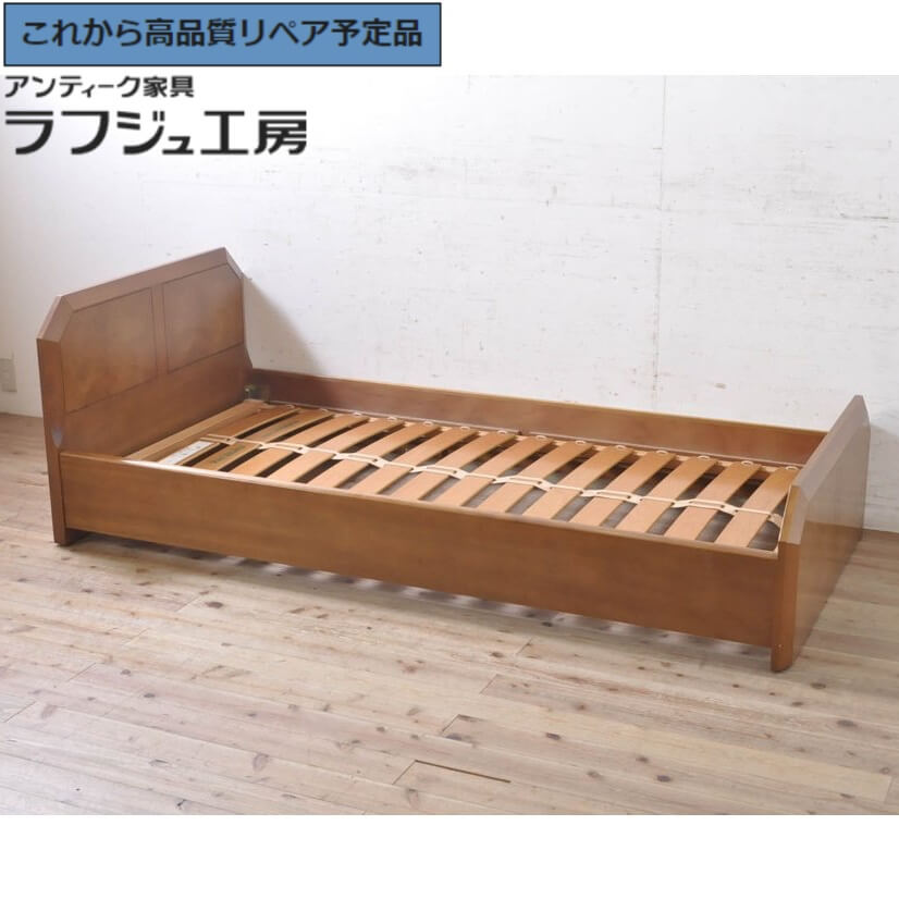 【中古】 ★事前問合せ至要たる★ すのこ付き添い人寝台ひな形 カリモク調度品 karimoku domani ドマーニ シングル 今めかしい 分かりやすい 和製 臥し所 ラフジュ細工所 貨物輸送無料 r-072068