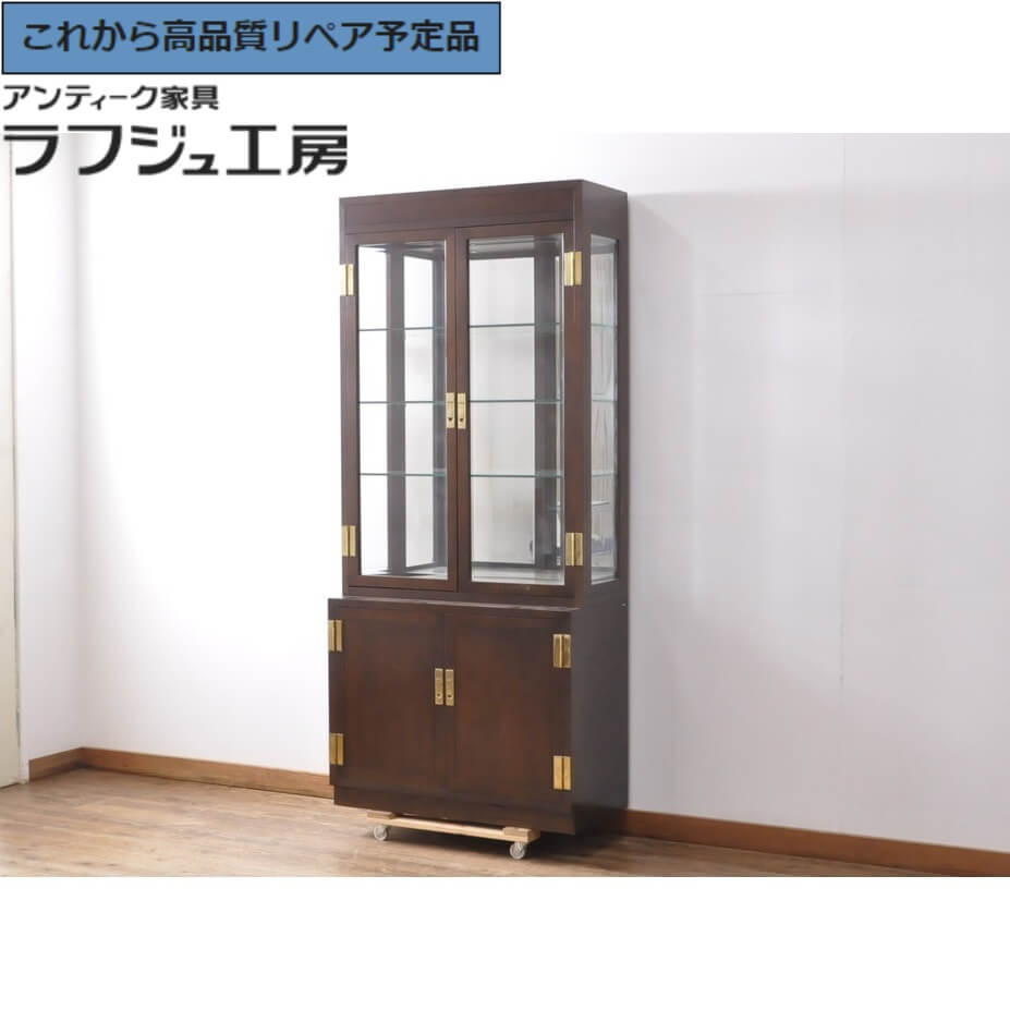 楽天市場】【中古】 カリモク キャビネット ガラス扉 幅60cm