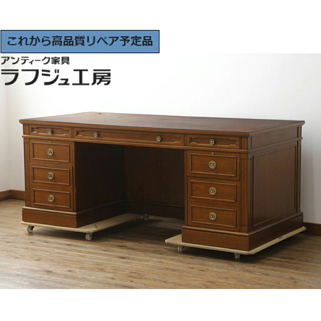 【中古】★事前問合せ至要たる★ 購入注文両袖机 DREXEL HERITAGE(ドレクセルヘリテイジ) Triune(トライユン) 585-107 r-075454