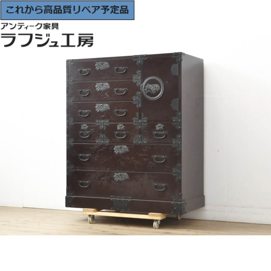 楽天市場】【中古】 美品 ☆事前問合せ必須☆ 国産民芸箪笥 ケヤキ材