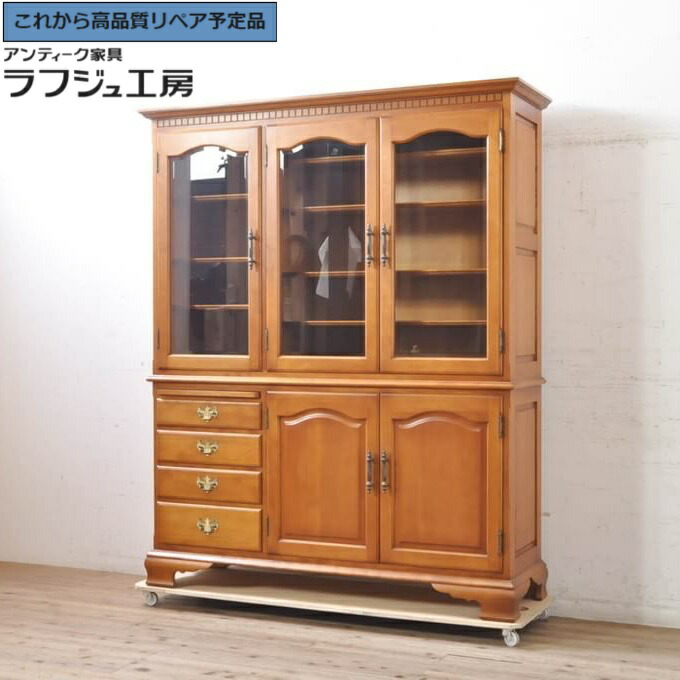 【中古】 美品 ★事前問合せ至要たる★ 押し込み 横浜古典派音楽調度品 ダニエル daniel 食器棚 納める棚 押し込み 優勝杯ゲーム盤 カントリー 古典的 和製 リビング 勝手もと 納める バス発着場 ラフジュ細工場 貨物輸送無料 r-071177 キャビネット・コンソール-インテリア・寝具・収納-収納家具