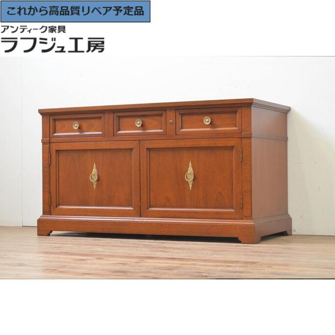 【中古】★事前問合せ至要たる★ テレビ受像機台 DREXEL HERITAGE ドレクセルヘリテイジ Triune トライユン 置き目ゲーム盤 テレビ受像機ゲーム盤 側面押し入れ リビングゲーム盤 納める棚 押し入れ 亜米利加 古典的 雅びやか リビング 納める 臥し所 バス発着場 喫茶店 ラフジュ細工所 貨物輸送無料 r-068230