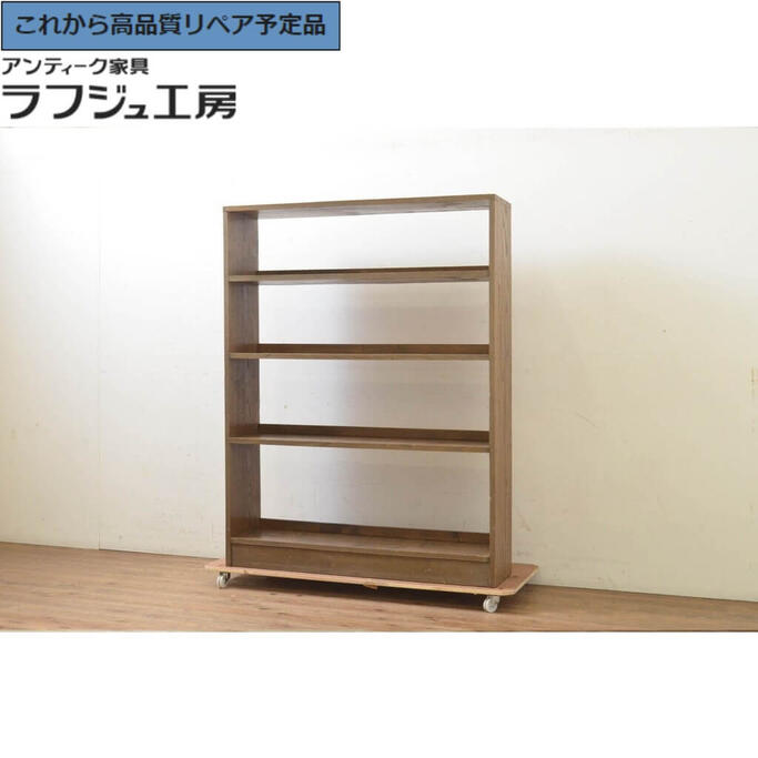 《ナラ材　本棚　》 楽天市場】☆事前問合せ必須☆ 和製アンティーク 扉付き本棚 昭和