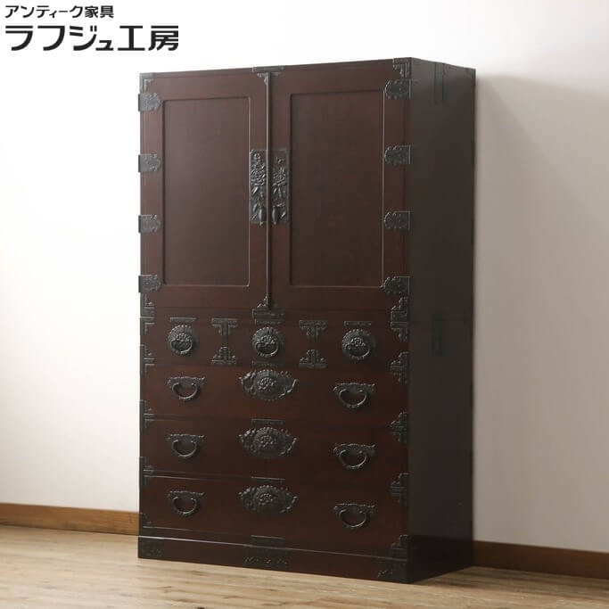 楽天市場】【中古】本物綺麗仙台箪笥の野郎箪笥 サイズW118H87