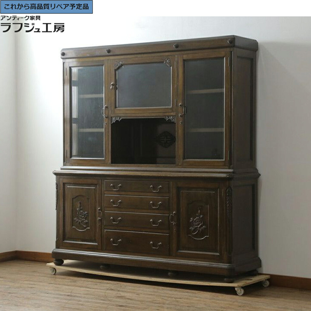 ★事前問合せ至要たる★ 和製アンティーク 押し入れ 上手物 樺(河馬)材 r-074559