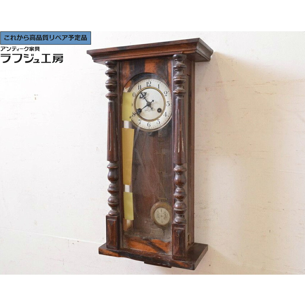 ★事前問合せ至要たる★ 和製アンティーク 掛時計 精工舎 SEIKOSHA セイコー TRADE(S)MARK ラフジュ細工所 貨物輸送無料 r-072414