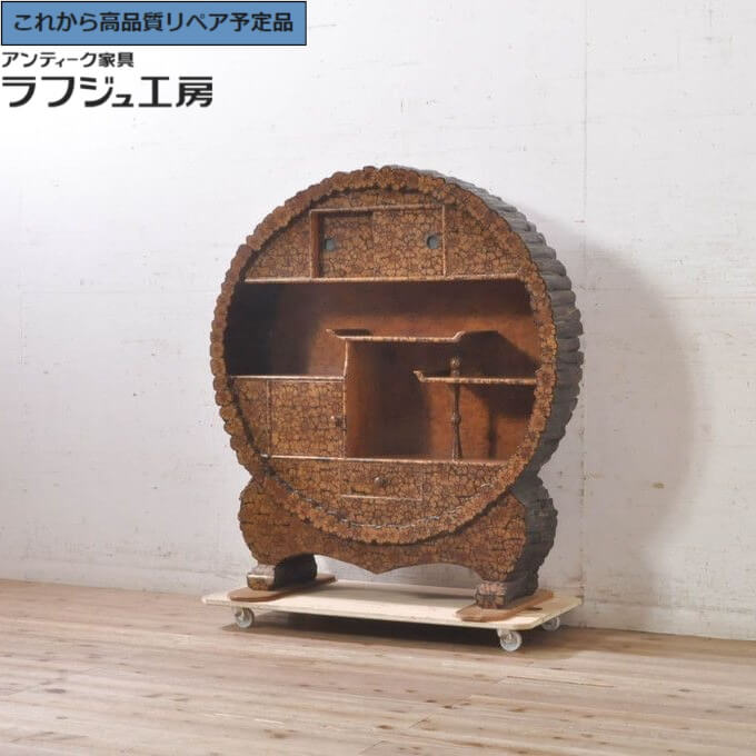 ★事前問合せ必須★ 和製アンティーク 飾り棚 激レア 希少 高級品 入手困難 r-073928