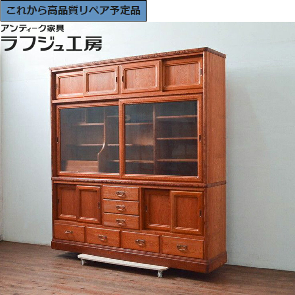 【中古】美品 ★事前問合せ至要たる★ 茶箪笥 屋久杉 r-077610