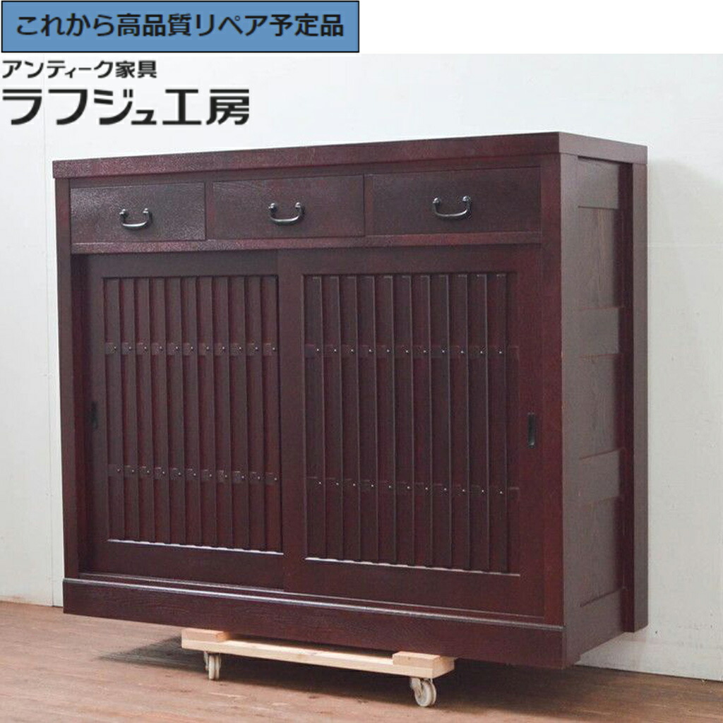 【中古】★事前問合せ至要たる★ 勝手もと洋服箪笥押し入れ タモ材 r-077625