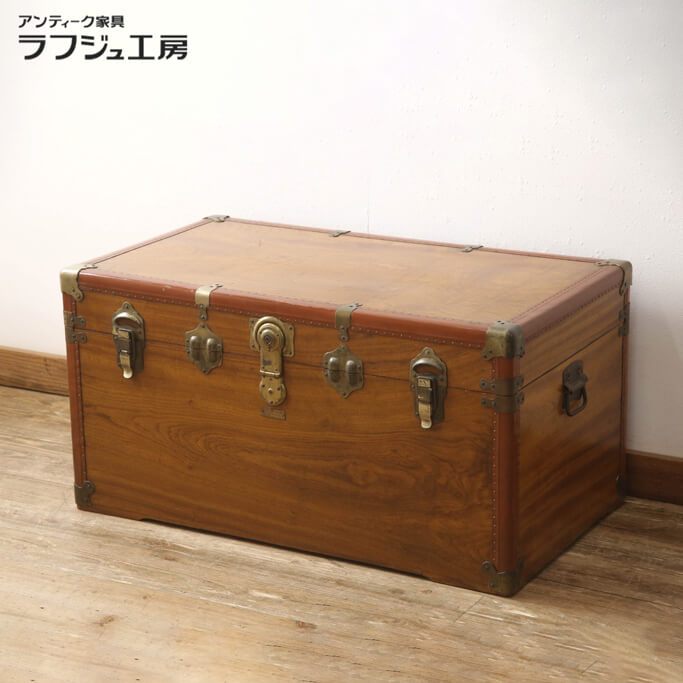 楽天市場】【中古】アンティーク トランク | トランクケース トランク