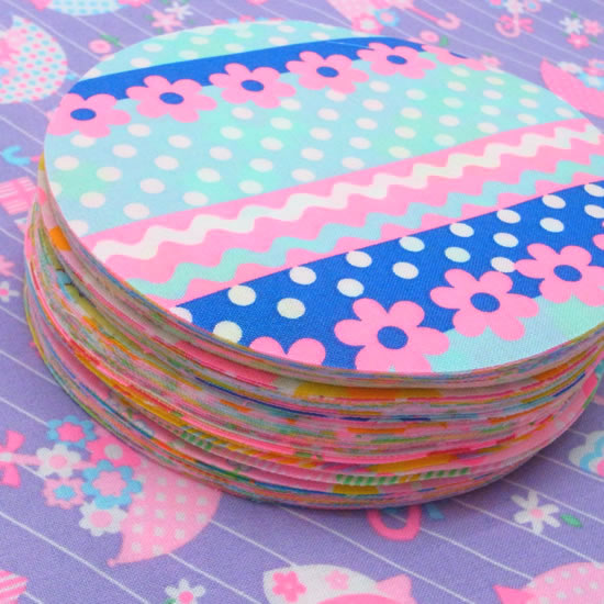 楽天市場】カラフル ハギレ 生地 Yo-Yo ヨーヨーキルト サークル