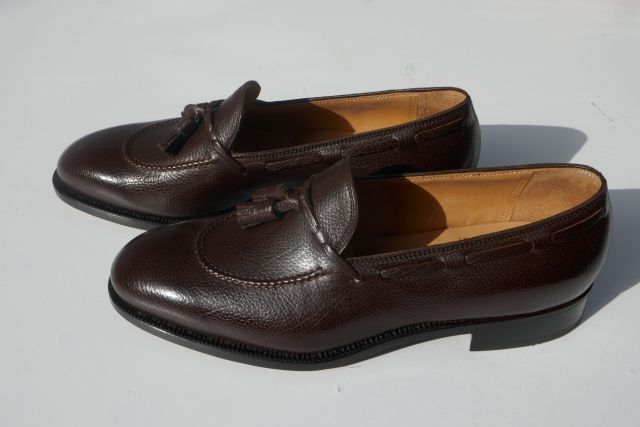 STEFANO BERMER【ステファノベーメル】MODEL C1327 C/COL EBANO伊/INCAS社ダークブラウンLAMA(加工もみ革レザータッセルローファー（専用シューツリー付き）｜アントニオ洋服店