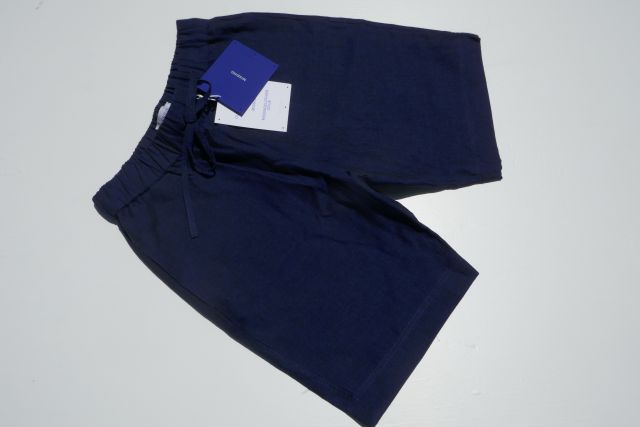 MISSING CLOTHIER【ミッショング 】 MODEL MOO4 THE SHORTS/COL INDIGO/ MISSINGオリジナルカラー別注IRISH LINEN・ギルド商標付きアイリッシュリネン玉虫風濃いインディゴブルーショーツ(両サイド&左HIPポケット付き)|アントニオ洋服店
