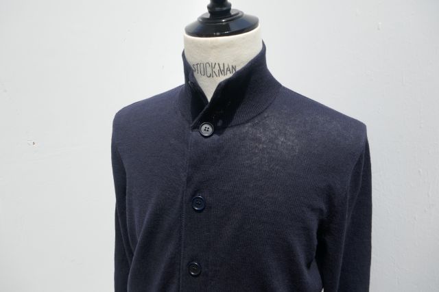 DALMO【ダルモ】×SARTORIA FRANCESCO GUIDA【サルトリアフランチェスコグィダ】MODEL FC12VAトスカーナハンドフレームニット細工所/ MODEL FY18L VA /COL 05NAVY/お手てひな形（手押し)製バルはやりっ児型リネン綿織物混DARK NAVY薄っぺら名取り草ジレー（息吹き入容れもの付）