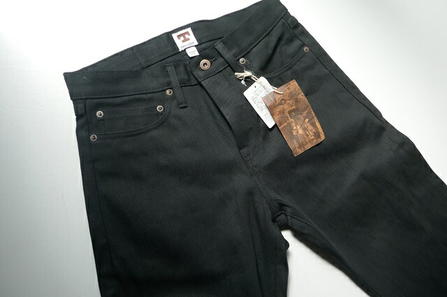 TELLASON【テラソン】 MODEL ANKALA MID RISE Straight Leg BLACK SLVEDGE DENIM /COL BLACK/別注黒縦糸×黒横糸KAIHARA JAPAN FABRIC 13.5 OZコットンBLACK DENIM5ポケットパンツ|アントニオ洋服店