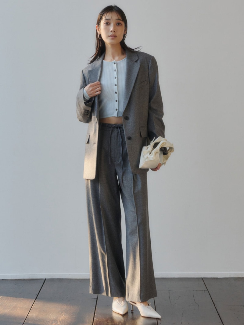 ウールリボンベルトパンツ anuans アニュアンス パンツ その他のパンツ【送料無料】[ Fashion] 16,280円