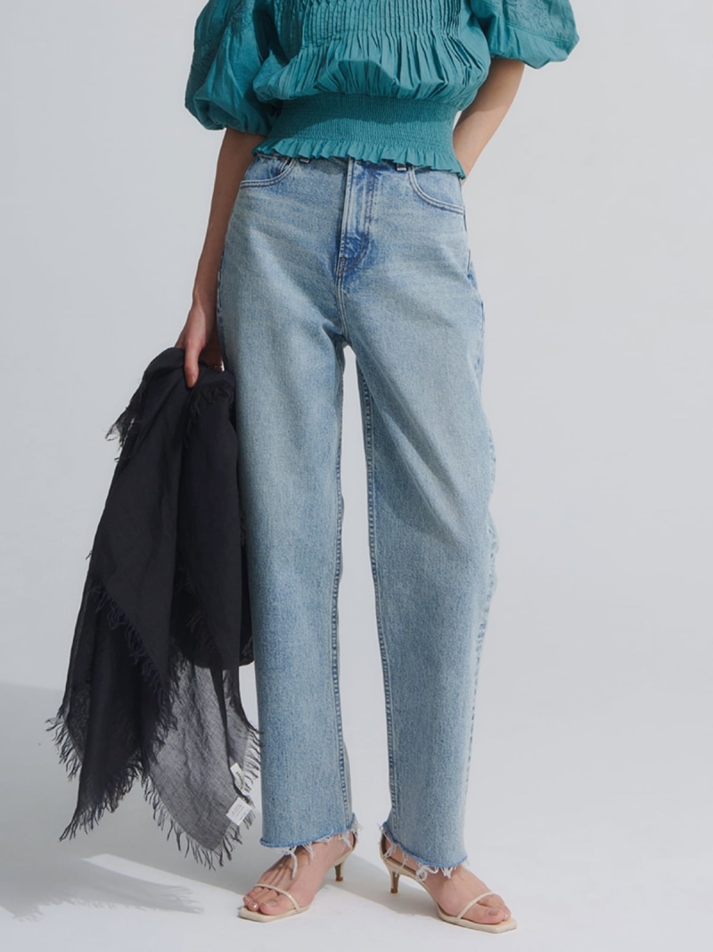 【0サイズあり】Boys fit denim anuans アニュアンス パンツ ジーンズ・デニムパンツ ホワイト【先行予約】*【送料無料】[ Fashion]