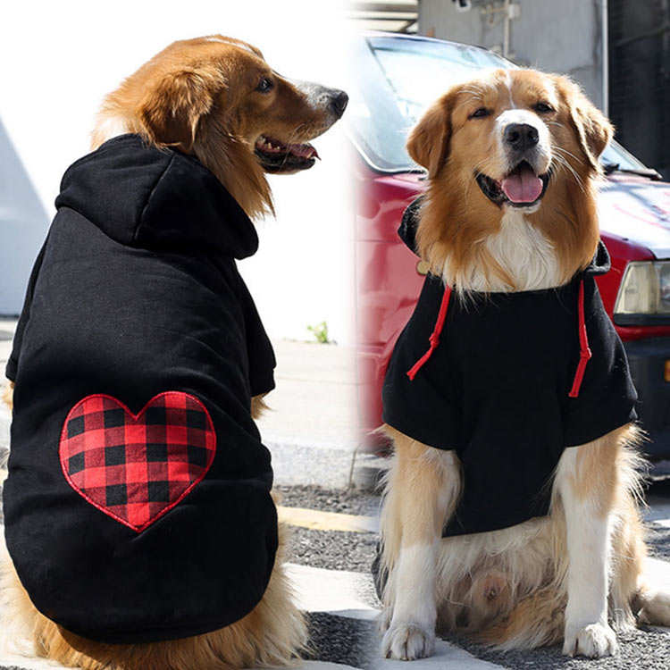 フード付き 薄手 送料無料 スウェット 小型犬 Xs 6l 大型犬 中型犬 秋 チェック柄 パーカー