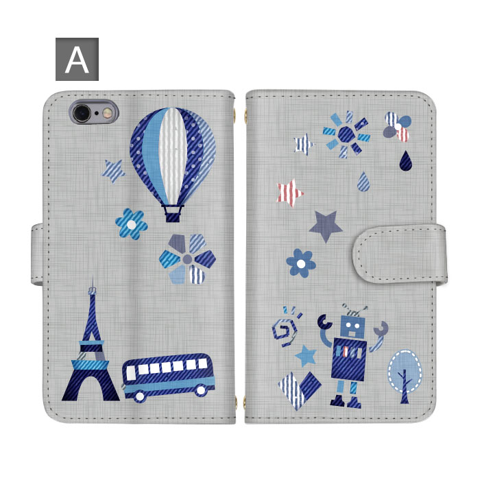 楽天市場 Iphone13 追加 ケースネコポス 送料無料 スマホケース 全機種対応 手帳型ケース イラスト デニム風 気球 ロボット エッフェル塔 Iphone Xperia Galaxy Aquos Arrows Digno ファーウェイ Zenfone らくらくフォン Android One Oppo Urbarno Disney Mobile Isai