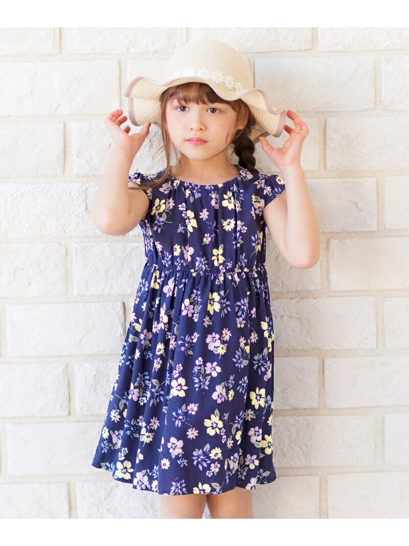 楽天市場 Sale 30 Off 総柄サマー ワンピース Any Fam Kids エニィファム ワンピース シャツワンピース ネイビー Rba E Rakuten Fashion Any Fam