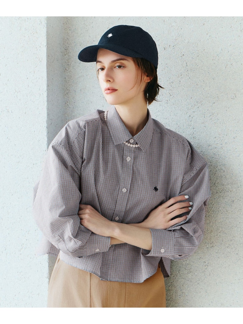 【POLO BCS別注】プレッピークロップドシャツ ANY エニィ トップス シャツ・ブラウス ブラウン ブルー ブラック【送料無料】[ Fashion]