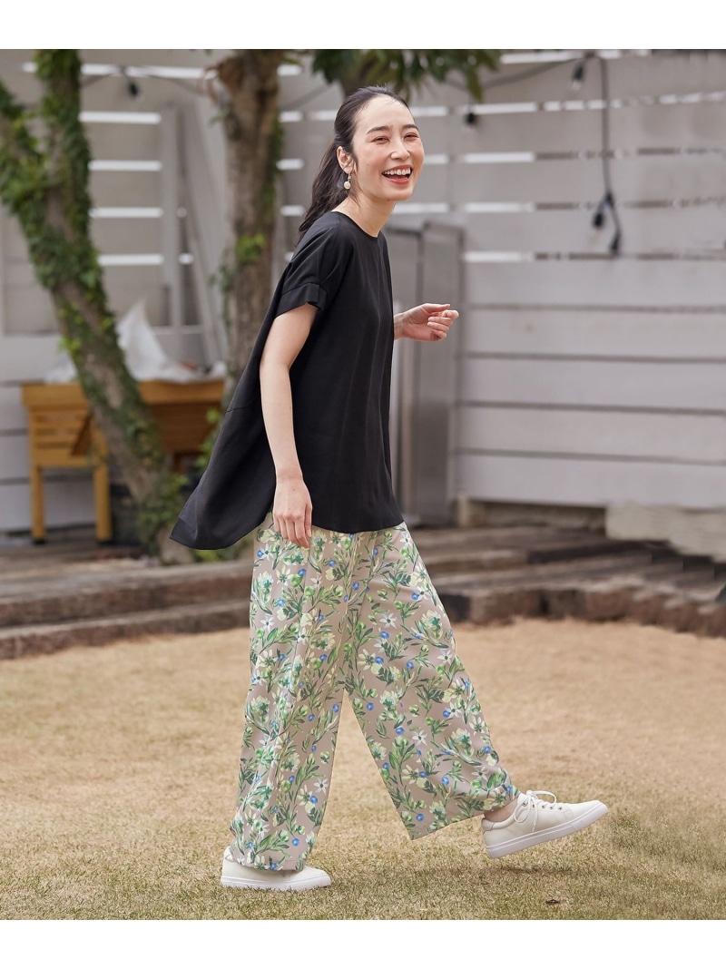 エニィファム　クロップドパンツ　ブラウン
