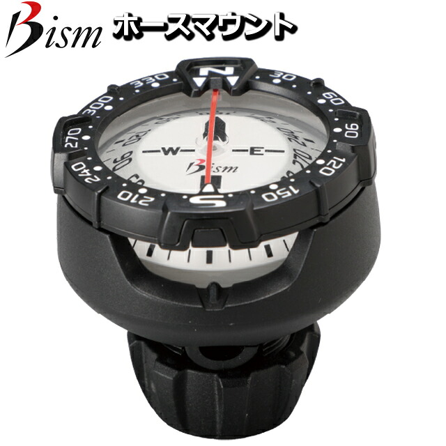 BISM AC4330 ホースマウントコンパス Compass ダイビングビーイズム コンパス ナビゲーション ラチェットベゼル|GOOD TIME