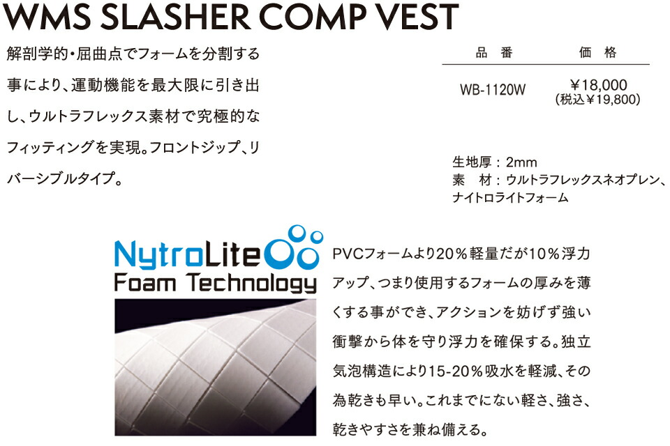 市場 オニール COMP WB-1120W ライフジャケット SLASHER ウィメンズWMS VEST O'NEILL スラッシャー コンペベスト