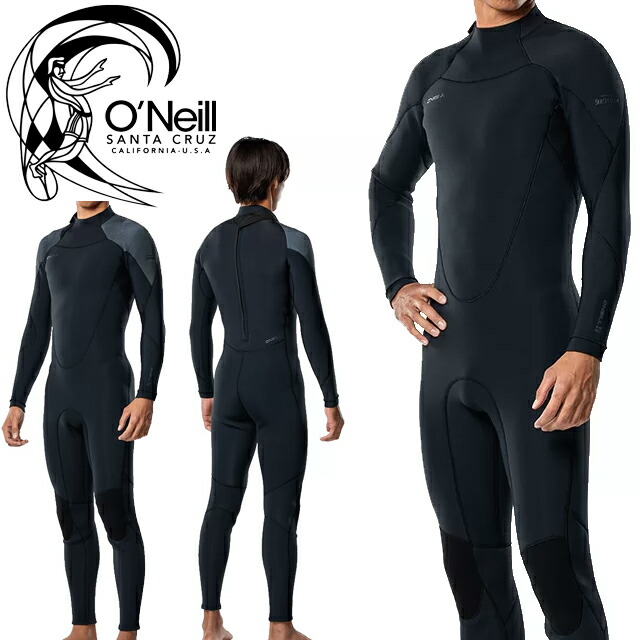 オニール　フルスーツ　5㍉オールスキン ONEILL オニール BZ MR CODESLIVER 3X3mm MFW-107A4 バック
