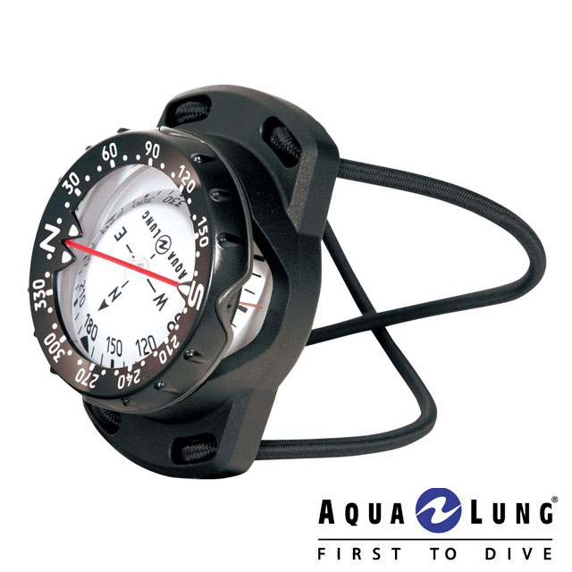 AQUALUNG アクアラング プレシスバンジータイプコンパスハンドコンパス コンパス 視認性 ダイビング 重器材 コンパクト 小型　軽量 旅 DIVE　大きな文字 腕 ナビゲーション 蓄光盤面 ゲージ画像
