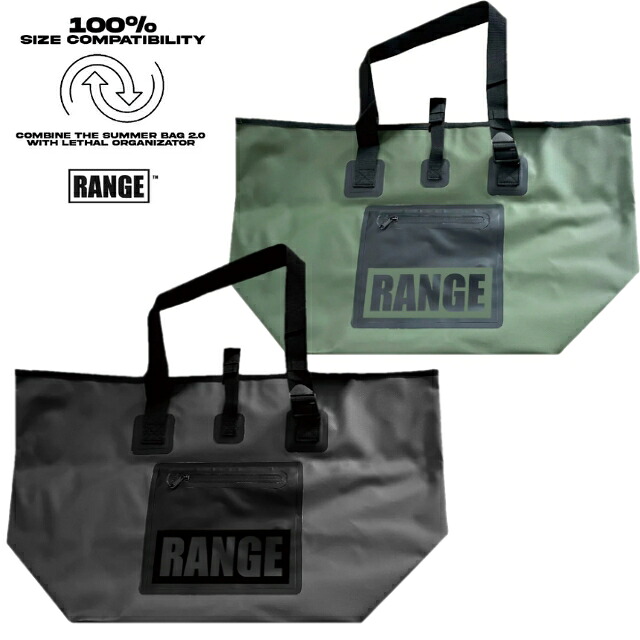 RANGE レンジ WATERPROOF BUCKETドライバッグ 防水バッグ 防水 スポーツバッグ ターポリン かばんウォータープルーフ トートバッグ｜GOOD TIME