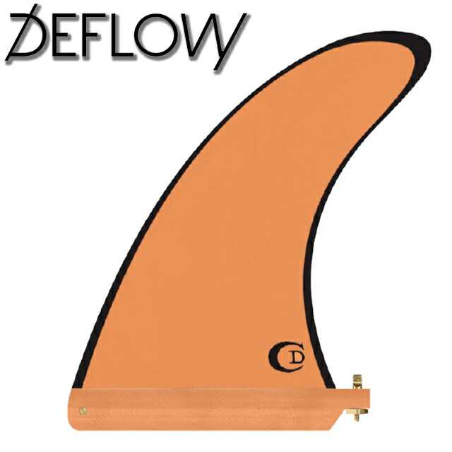 Deflow サーフボードフィン オレンジ/黒 DEFLOW デフロウ FIN DEADKOOKS UTOPIA TWIN UTOPIA TWIN