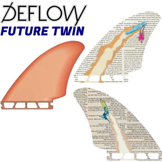 DEFLOW TWIN CIELGLUE MID サーフィン サーフボード フィンデフロー FUTURE TWIN フューチャー ツイン ボードフィン