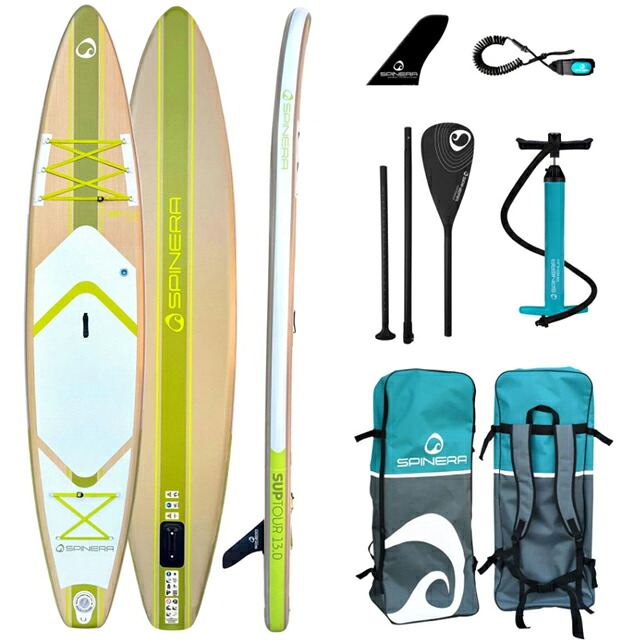 SPINERA 26088 Suptour 13 Light SUPボード インフレータブル SUPスピネラ サップツアー 13 ライト クルージング 幅広 ワイド 13FT 13フィートコンプリートセット パドル リーシュ フィン ポンプ｜GOOD TIME