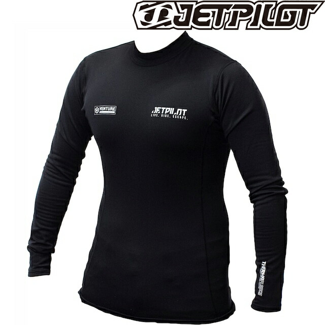 JETPILOT ジェット機飛行士 保温 下着類 JA22330VENTURE THERMA FLEECE RASH 防寒 ラッシュガードベンチャー サーマフリース L/S 混雑時 長袖