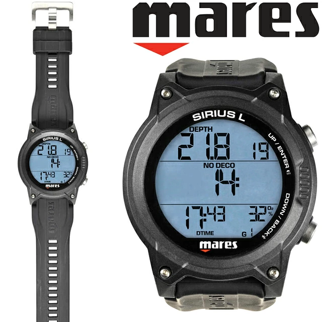 MARES SIRIUS L 414180 マレス シリウス L 飛び込み競技 コンピューターダイブコンピューター ダイブウォッチ 飛び込み競技電子計算機 清白