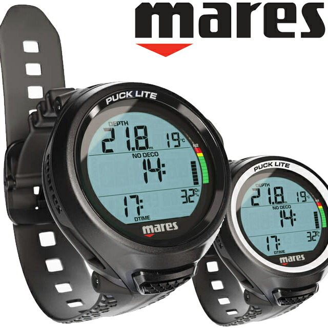 MARES  414172 PUCK LITE 飛び込み競技 電子計算機 ダイブコンピューターマレス 容器に並べる点火装置 ダイバーウォッチ ダイブウォッチ ダイブコンピュータ 蘿蔔