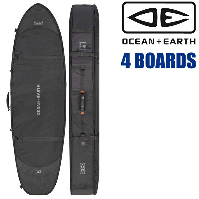 OCEAN\u0026EARTH HYPA FISH/SHORT TRAVEL COVER 4 BOARDS綿津見＆地べた ゲーム盤入れもの 捉え所の無い入れもの ゲーム盤押しかぶせる サーフィンサーフボード 周遊 周遊押しかぶせる 魚族 遊撃手 O\u0026E
