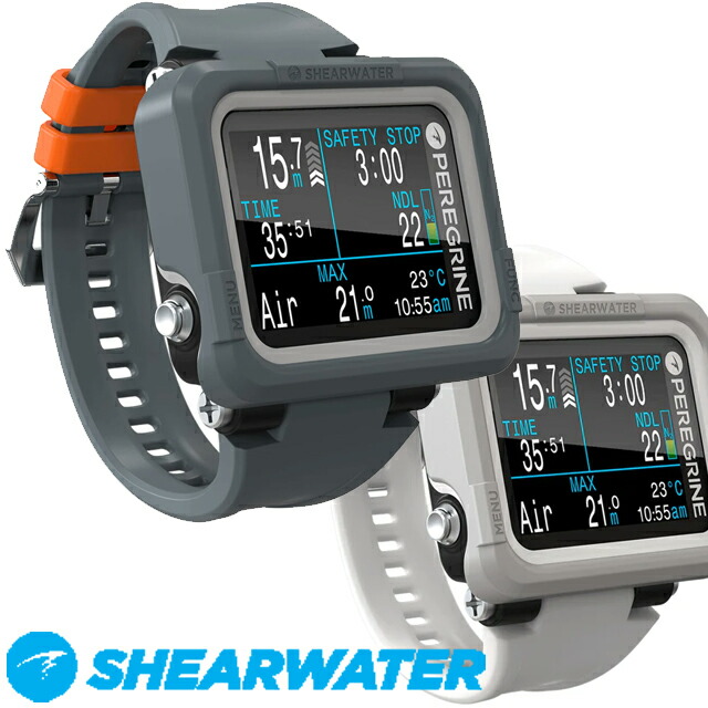 SHEARWATER シアウォーター Peregrine ペレグリン 電子計算機飛び込み競技 清白 申し受ける式 商品目録 ダイブウォッチアドベンチャーズエディション Adventures Edition Dive Computer