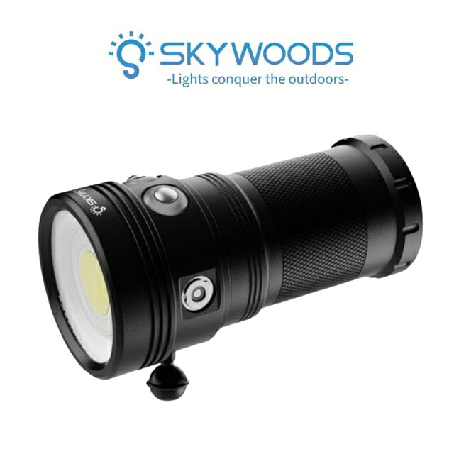 SKYWOODS スカイウッズ 水中ライト K-WVL-7000 WVL-7000 水中撮影ダイビング ライト ストロボ ランタン 耐腐食性アルミ合金 ビデオライト リチウム電池 100M完全防水 7000ルーメン｜GOOD TIME 52,800円