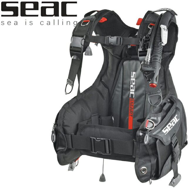 SEAC BCD SMART 42-34 飛び込み競技 BC 肩部 重器材スキュー赤ちょうちん SCUBA 軽やかさ合わせる メンズ レディース