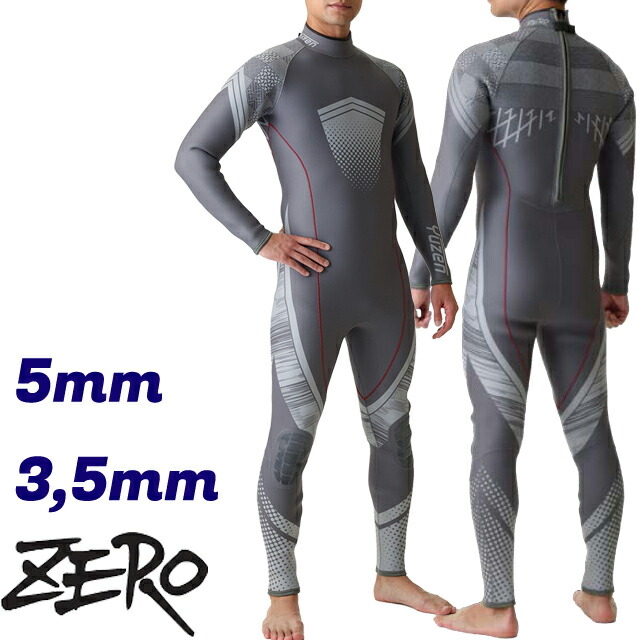 ZERO wetsuit 5/3mm ノンジップ メンズ セミドライ オーダー品 【公式