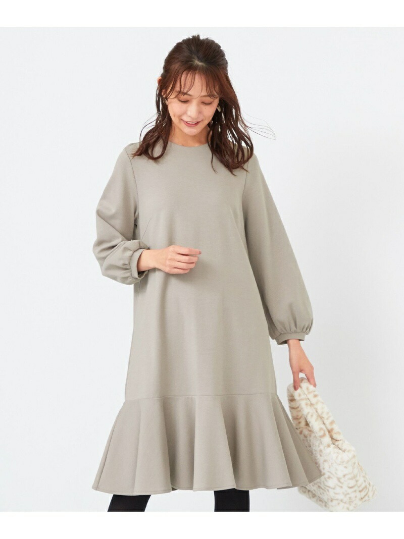 洗える ポンチフレア ワンピース Any Sis L エニィスィス ワンピース シャツワンピース グレー グリーン ネイビー 送料無料 Rakuten Fashion Fitzfishponds Com