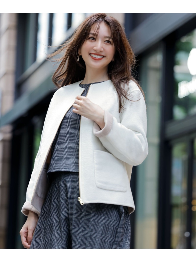 楽天市場】【SALE／50%OFF】ファインウールモッサ ノーカラー