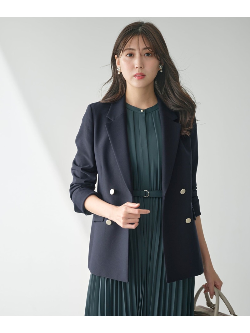 【BAILA11月号掲げる】 褒めら成人女性 テーラード 上衣 ANY SIS エニィスィス ジャケット・アウター テーラードジャケット・ブレザー 米国海軍 薄墨色【貨物輸送無料】[ Fashion]